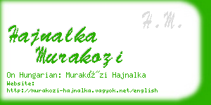 hajnalka murakozi business card